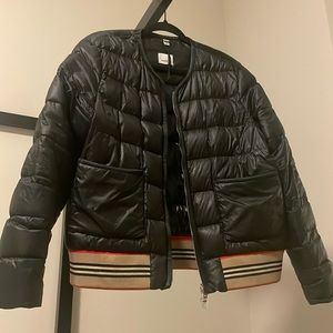 Burberry Puffer Bomber Jacket .